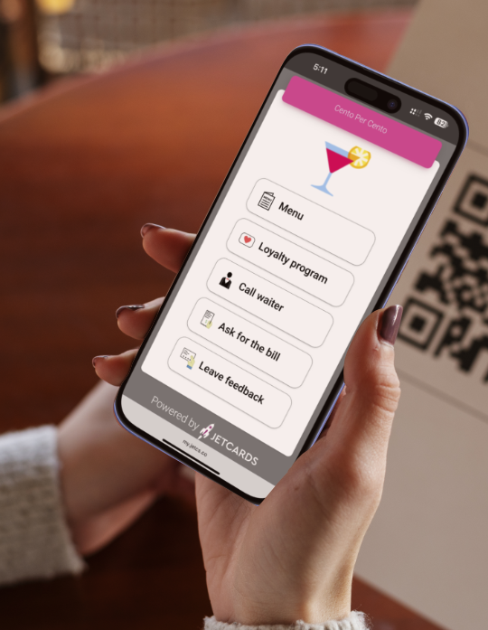 Multifunctional QR / Link menu service